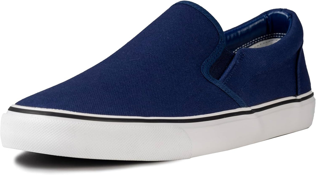 Men's Sneakers Classic Low Top Slip On Shoes Wide Canvas Skate  Sneakers with Soft Insole Causal Dress Shoes for Men able Walking Shoes Slip on Sneakers for Men