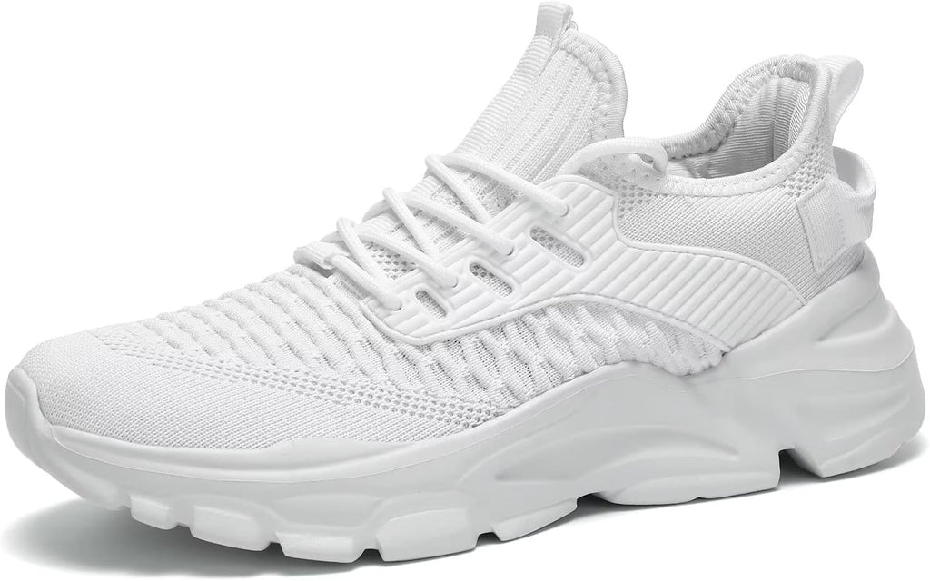 Men's Running Shoes, Non Slip, Breathable, Lightweight Fashion Sneakers, Slip Resistant Athletic Sports Walking Gym Work Shoes