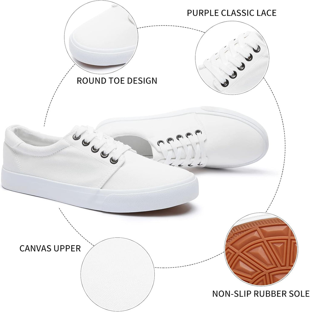 Mens Canvas Shoes Low top Sneakers Black Fashion Mens Casual Shoes