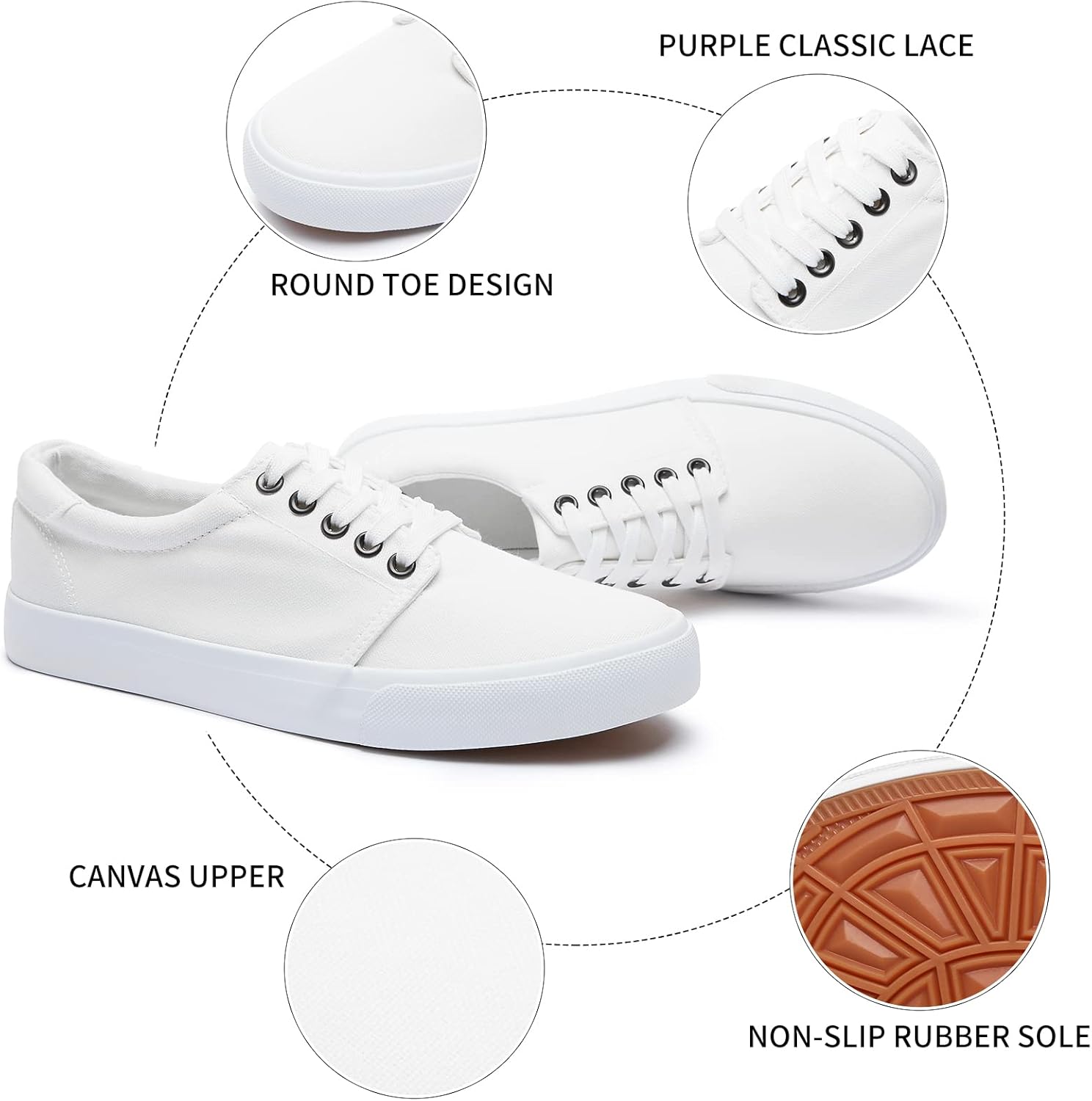 Mens Canvas Shoes Low top Sneakers Black Fashion Mens Casual Shoes