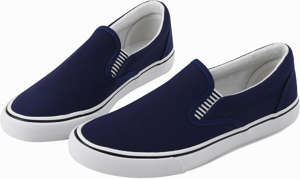 Mens Classic Canvas Shoes Slip on Sneakers  Shoes Casual Fashion Shoes