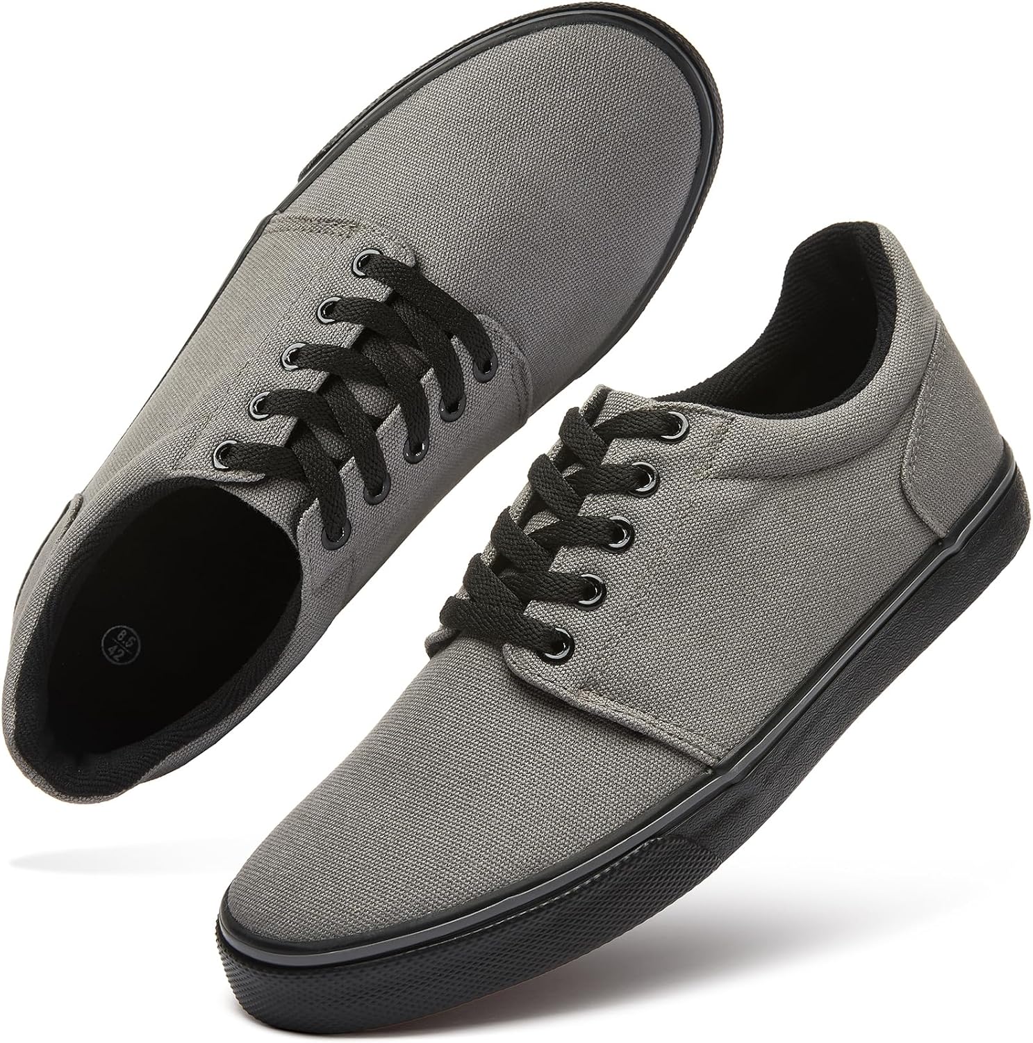 Mens Canvas Shoes Classic Men's Canvas Sneakers Low Top Tennis Shoes Lace up able Skate Casual Shoes