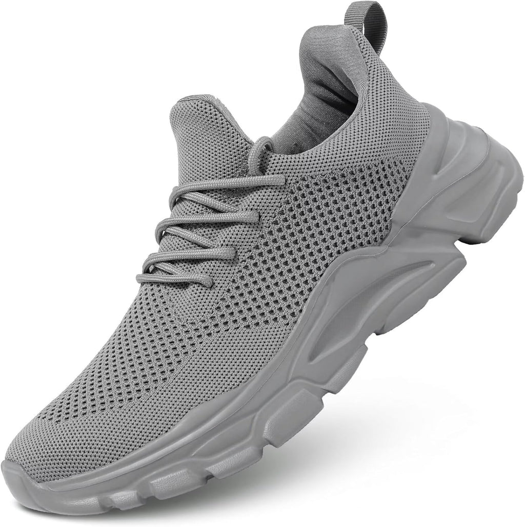 Men's Slip on Walking Shoes Ultra Light Breathable Non Slip Running Shoes Casual Fashion Sneakers Mesh Workout Sports