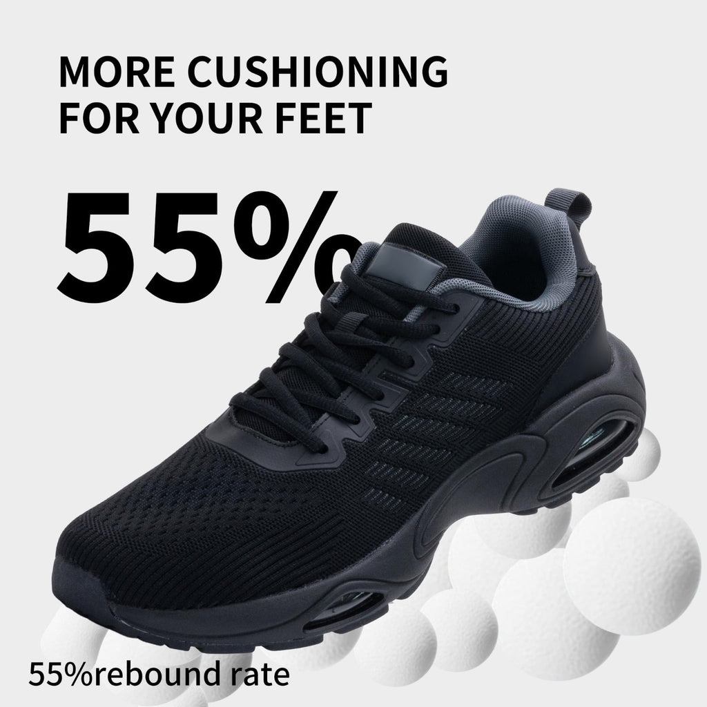 Men's Air Running Shoes Lightweight Breathable Walking Shoes Non Slip Fashion Sneakers Mesh Workout Casual Sports Shoes