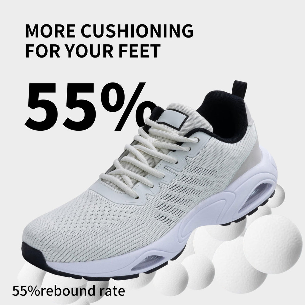 Men's Air Running Shoes Lightweight Breathable Walking Shoes Non Slip Fashion Sneakers Mesh Workout Casual Sports Shoes